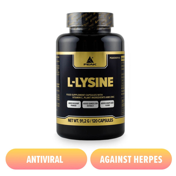Peak Lysine capsule with vitamin C, herbals and zinc