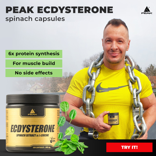 Peak Ecdysterone spinach extract c.  - tested in an independent UBF laboratory