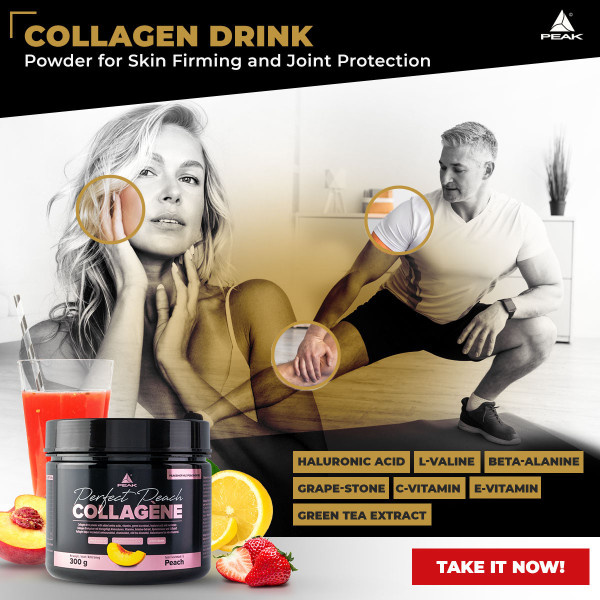 Peak Girl Collagen powder with added hyaluronic acid, aminos and vitamins