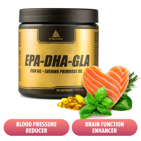 Peak EPA/DHA/GLA fish oil capsules