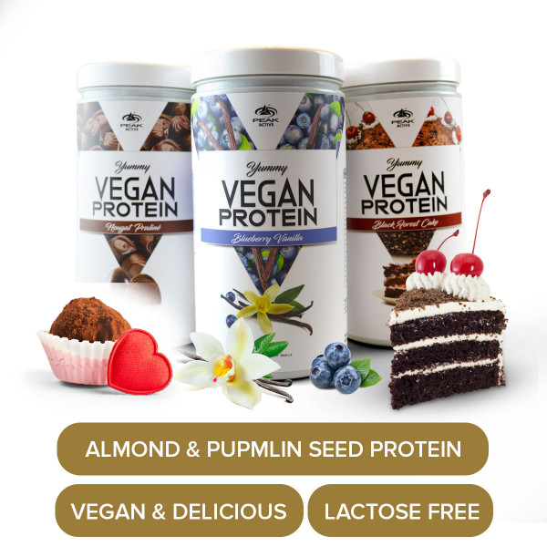 Peak Yummy Vegan Protein with Almond and Pumpkin Seed Protein