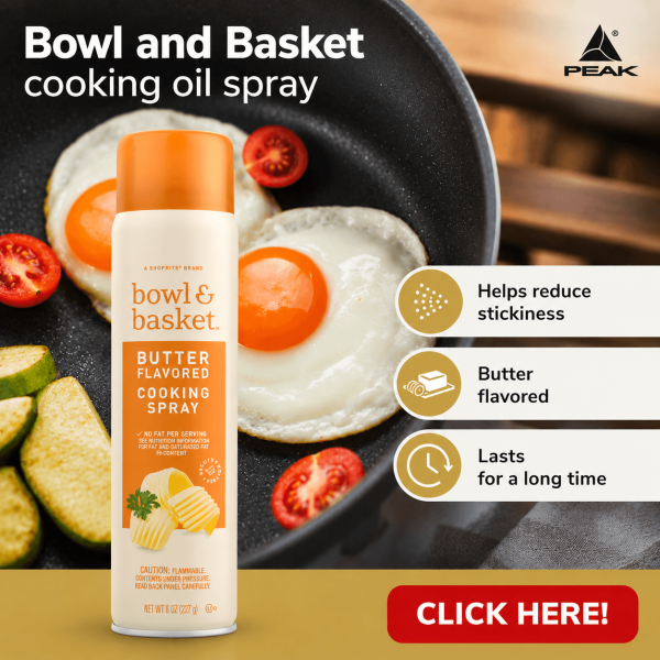 Bowl and Basket Cooking Spray