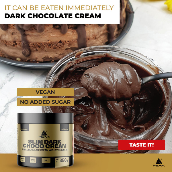 Peak Slim Dark Choco Cream - VEGAN sugarfree dark chocolate cream 