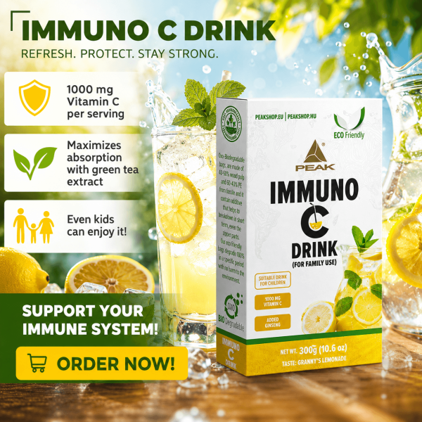 Peak Immuno C drink powder for the whole family