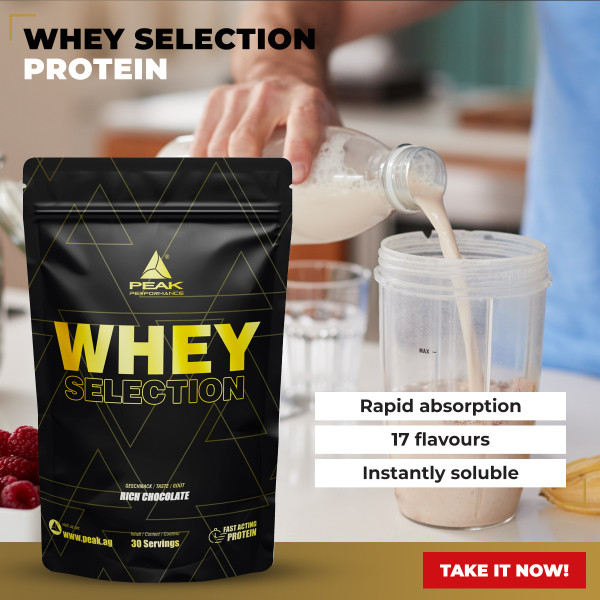 Peak Whey Selection protein powder