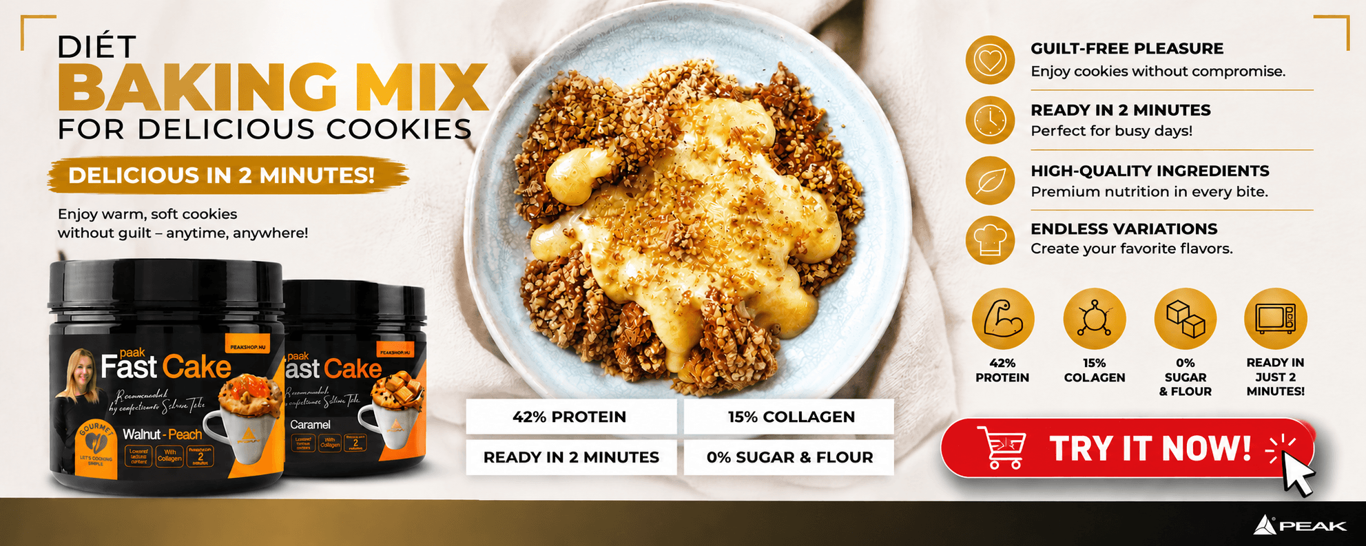 Try your protein cake! 