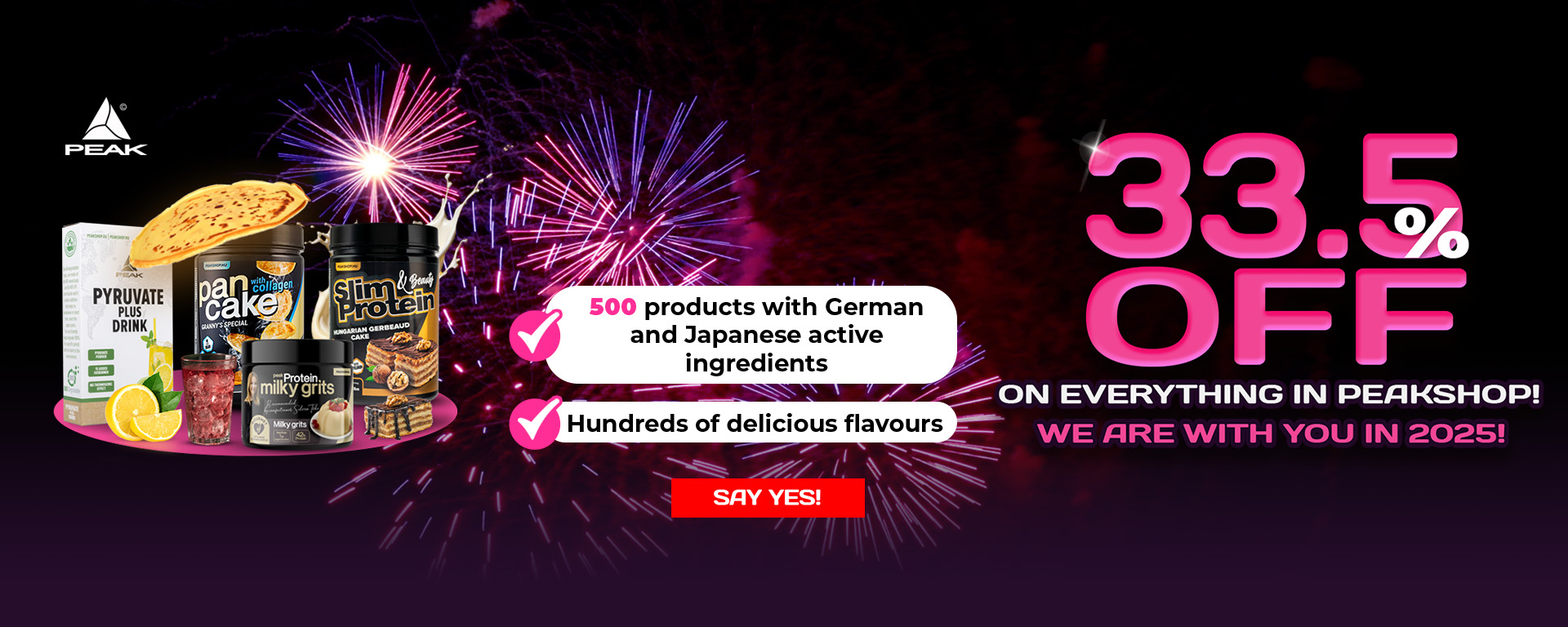 Take your 33.5% OFF discount from Peak! 